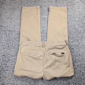 Hollister Pants Men 29x30 Beige Khaki Straight Leg Chino Stretch Preppy Career